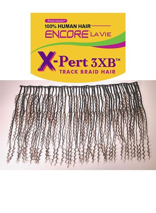 Janet Collection Human Hair Prime Unimix Encore Lavie X-Pert TRACK BRAID HAIR 3XB BOHO BOX BRAID Goddess curl ends WEAVING 24” (COLOR #1B) - Image 3